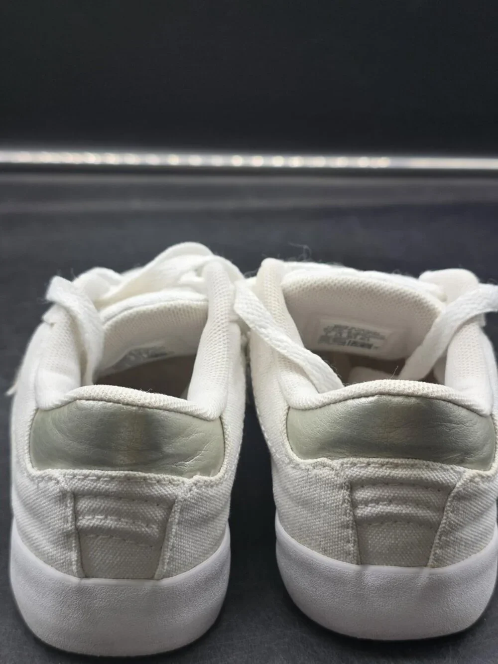 Converse All Star Shoes Kids 2 White Point Star Canvas Low Top Sneakers 361810F
